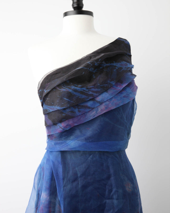Rene Ruiz Collection Blue Organza Gown Size 10 - Wind & Song