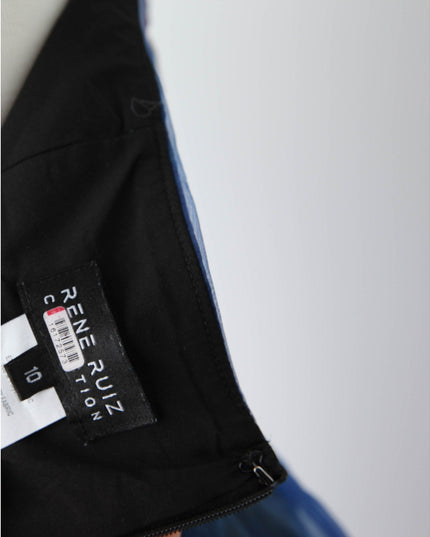 Rene Ruiz Collection Blue Organza Gown Size 10 - Wind & Song