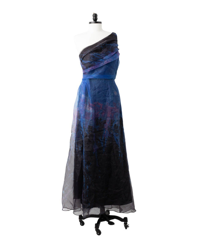 Rene Ruiz Collection Blue Organza Gown Size 10 - Wind & Song