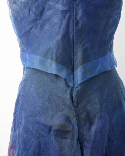 Rene Ruiz Collection Blue Organza Gown Size 10 - Wind & Song