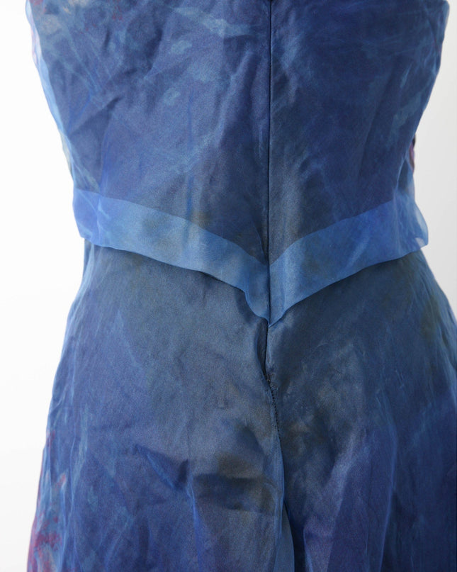 Rene Ruiz Collection Blue Organza Gown Size 10 - Wind & Song