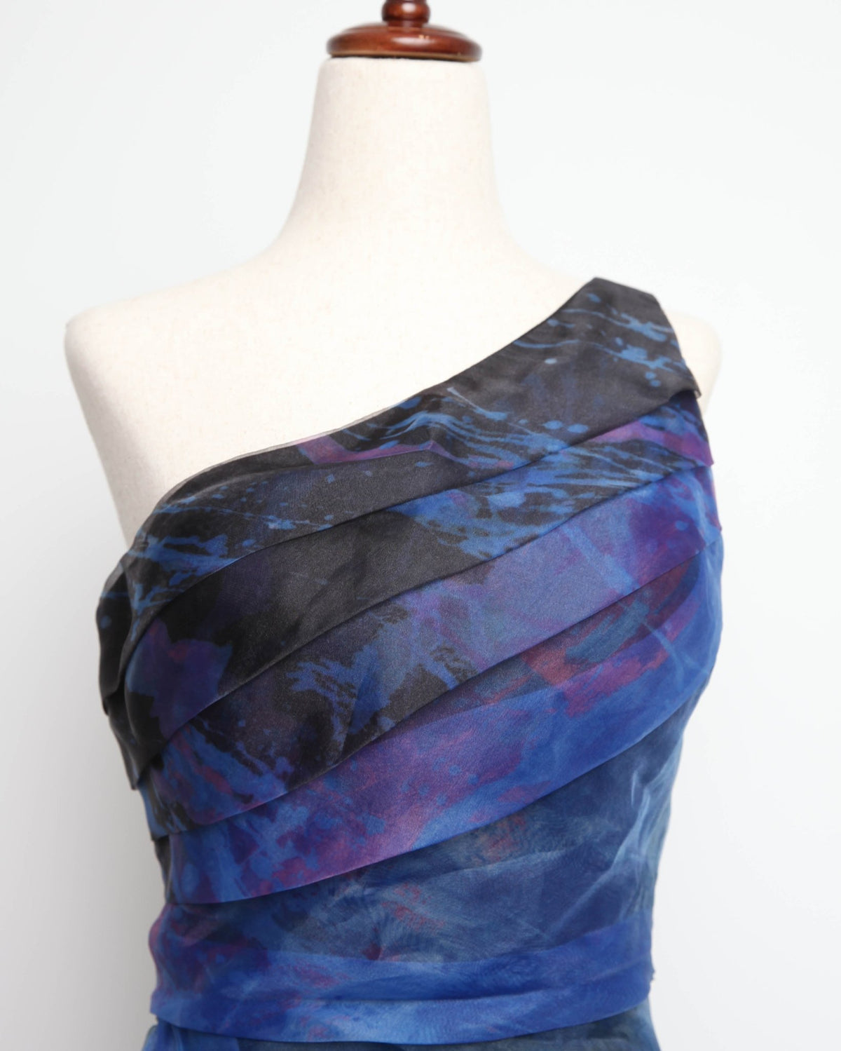 Rene Ruiz Collection Blue Organza Gown Size 2 - Wind & Song