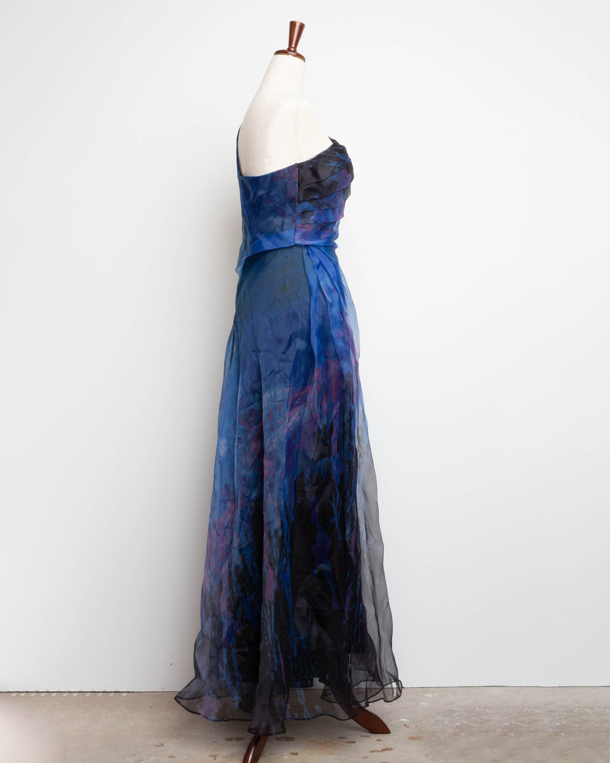 Rene Ruiz Collection Blue Organza Gown Size 2 - Wind & Song
