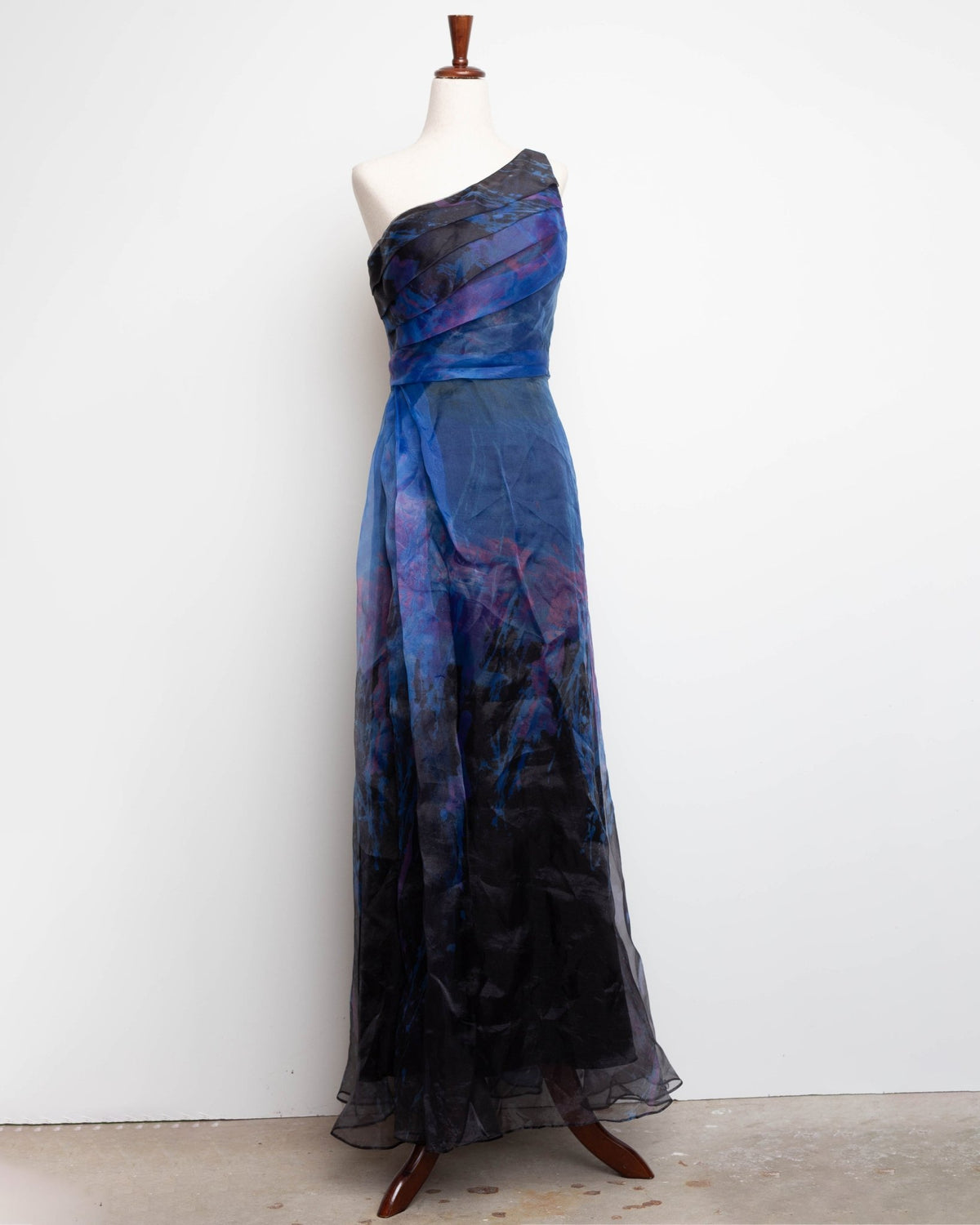 Rene Ruiz Collection Blue Organza Gown Size 2 - Wind & Song