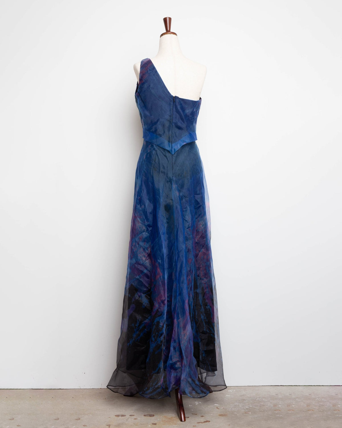 Rene Ruiz Collection Blue Organza Gown Size 2 - Wind & Song