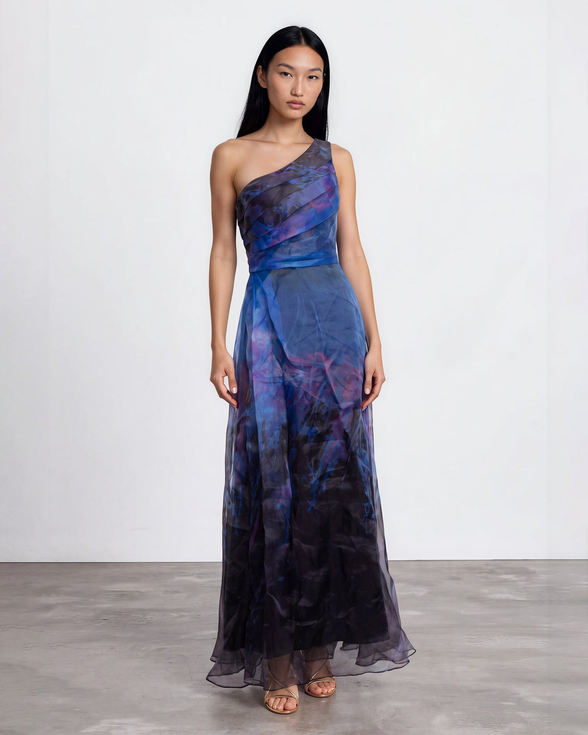 Rene Ruiz Collection Blue Organza Gown Size 4 - Wind & Song