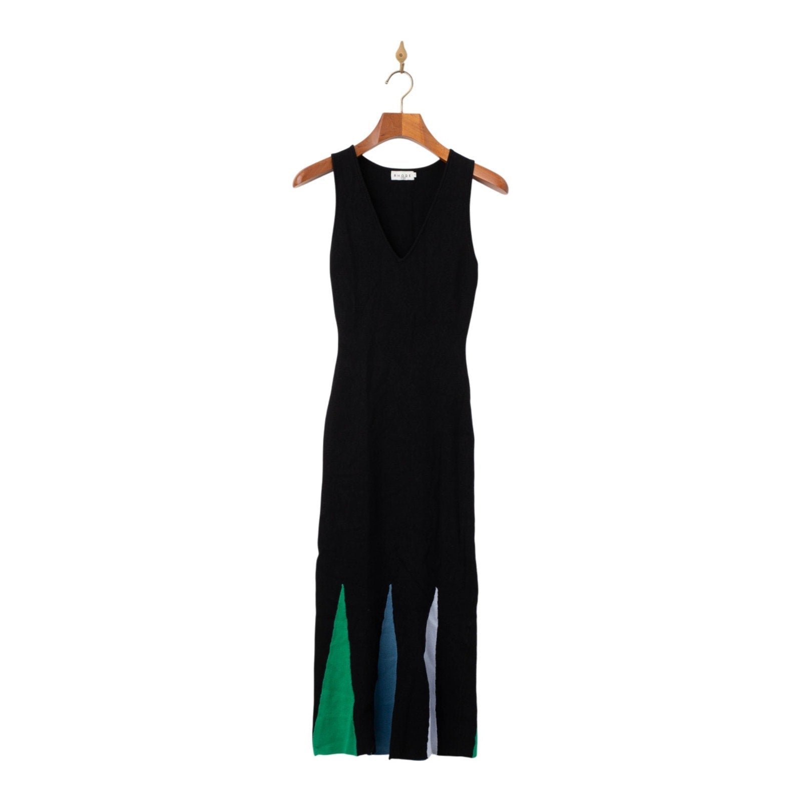 RHODE Riley Black V - Neck Cocktail Dress | Pre - Owned | Size XS - Wind & Song