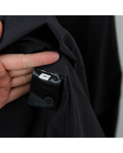 Róhe Ladder Embroidered Poplin Dress in Black Size 8 - Wind & Song