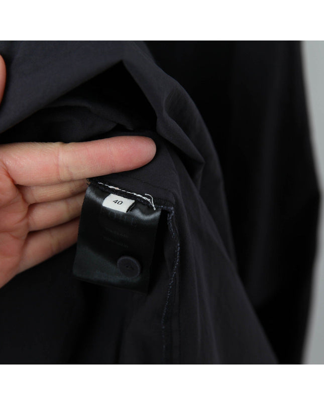 Róhe Ladder Embroidered Poplin Dress in Black Size 8 - Wind & Song