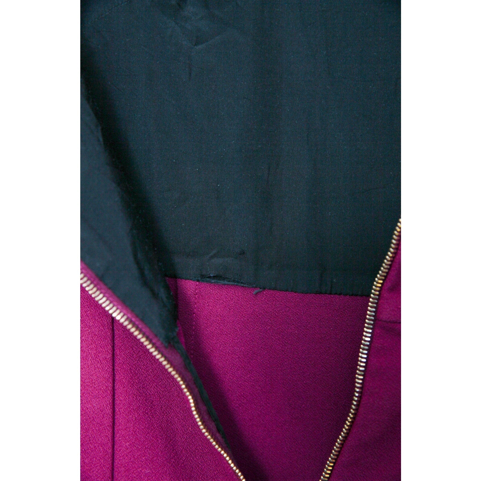 Roland Mouret Witham Dress in Dark Pink Size 2 - Pre - owned - Wind & Song