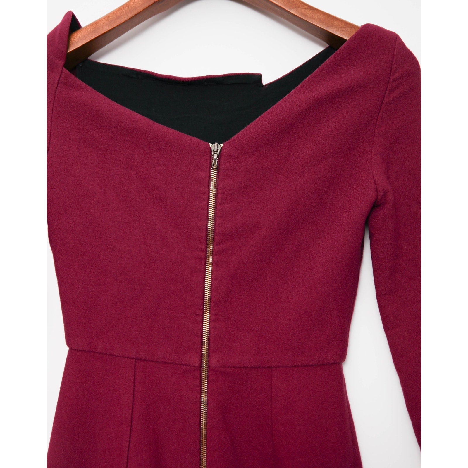Roland Mouret Witham Dress in Dark Pink Size 2 - Pre - owned - Wind & Song