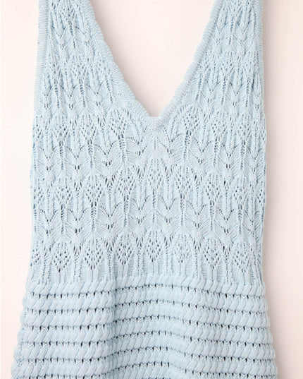 Ronny Kobo Collective Blue Crochet Knit Dress - Wind & Song