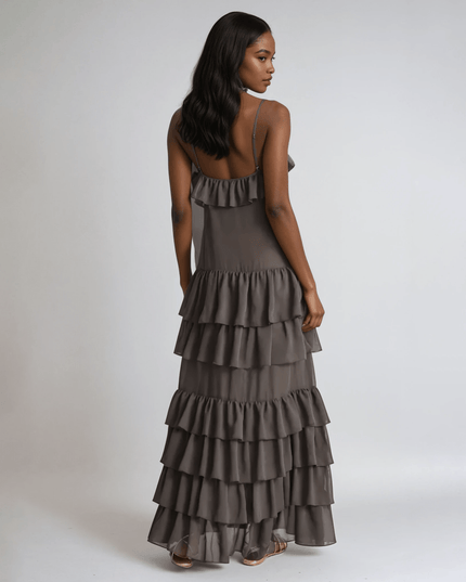 Ronny Kobo Giselle Dress in Brown - Wind & Song