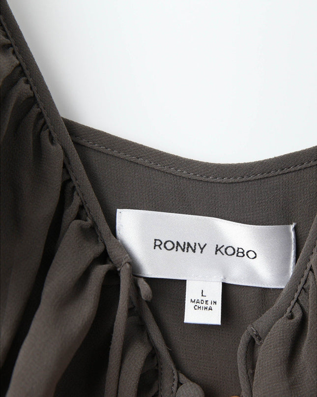 Ronny Kobo Giselle Dress in Brown - Wind & Song