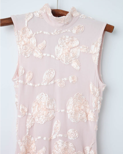 ROTATE Birger Christensen Flower Mesh Maxi Dress - Pre - owned (US2) - Wind & Song