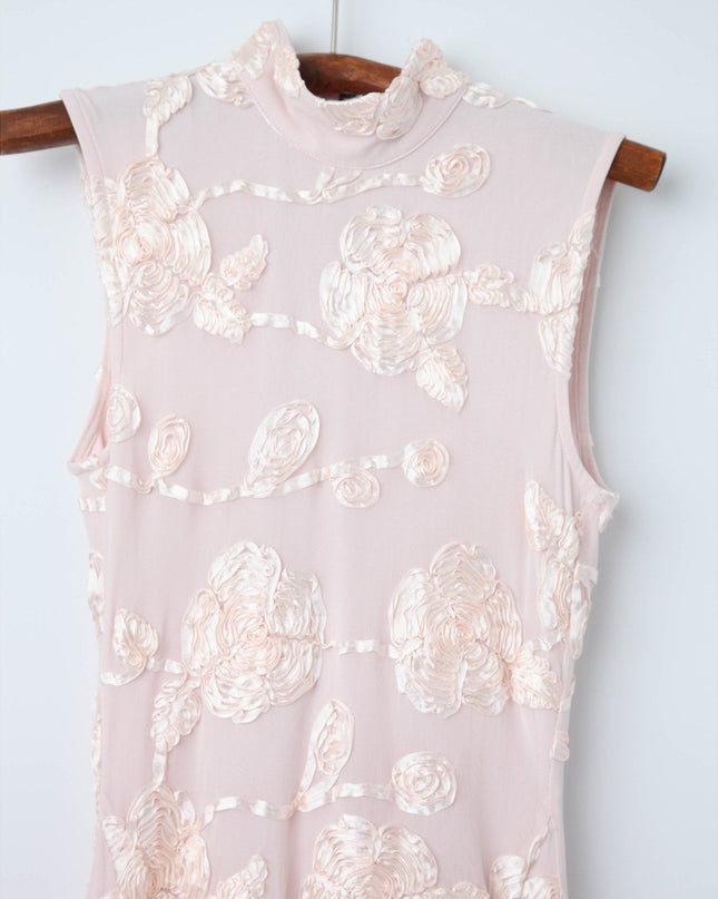 ROTATE Birger Christensen Flower Mesh Maxi Dress - Pre - owned (US2) - Wind & Song