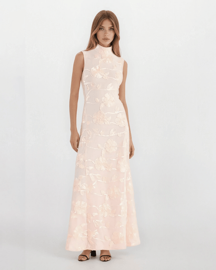 ROTATE Birger Christensen Flower Mesh Maxi Dress - Pre - owned (US2) - Wind & Song