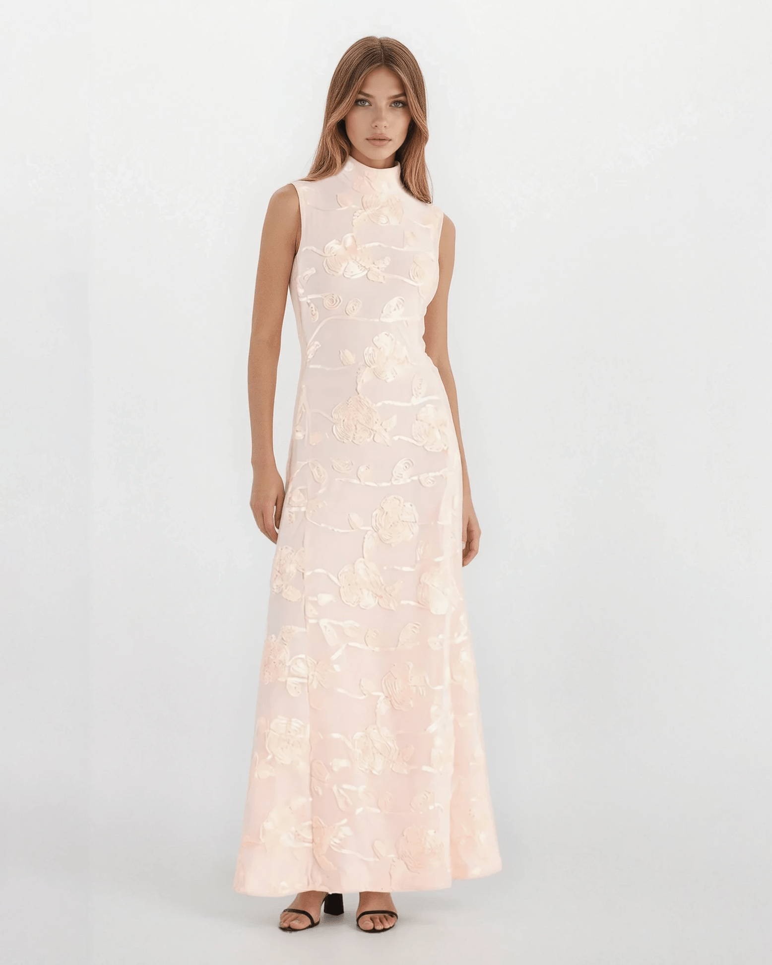 ROTATE Birger Christensen Flower Mesh Maxi Dress - Pre - owned (US2) - Wind & Song