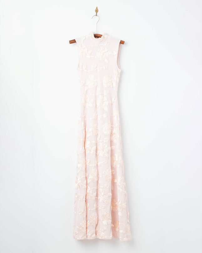 ROTATE Birger Christensen Flower Mesh Maxi Dress - Pre - owned (US2) - Wind & Song