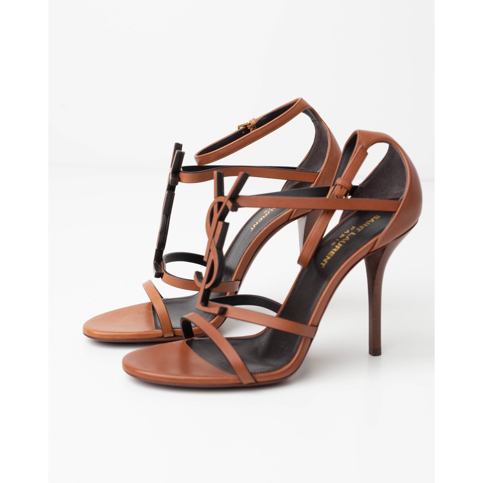 Saint Laurent Cassandra High Heel Sandals - New Papaya - Size 37 - Wind & Song