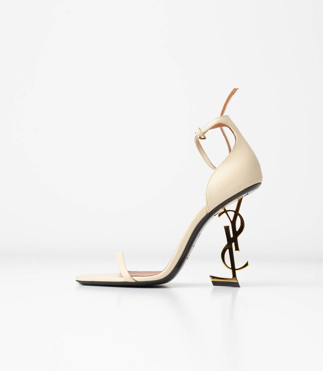 SAINT LAURENT Opyum Sandals In Nude & Neutrals - Wind & Song