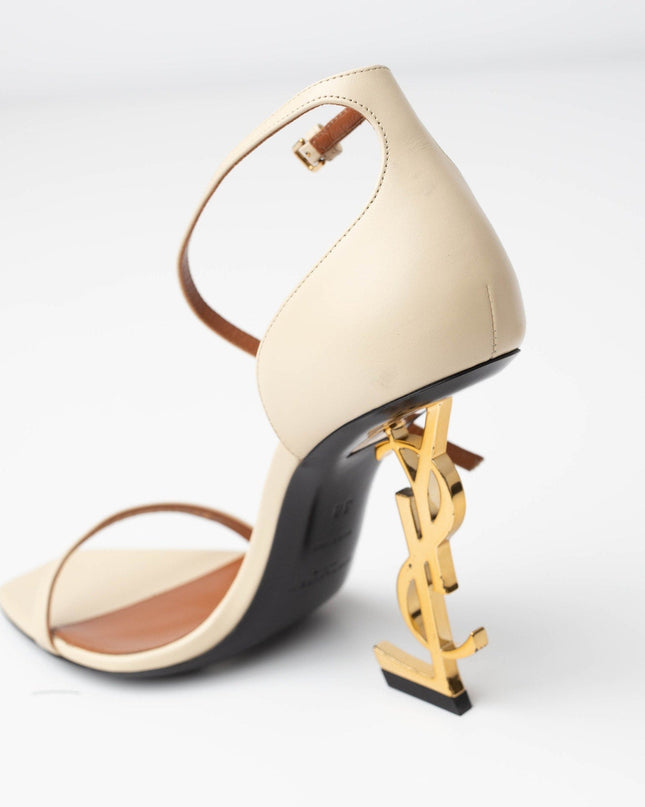 SAINT LAURENT Opyum Sandals In Nude & Neutrals - Wind & Song