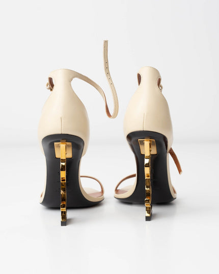 SAINT LAURENT Opyum Sandals In Nude & Neutrals - Wind & Song