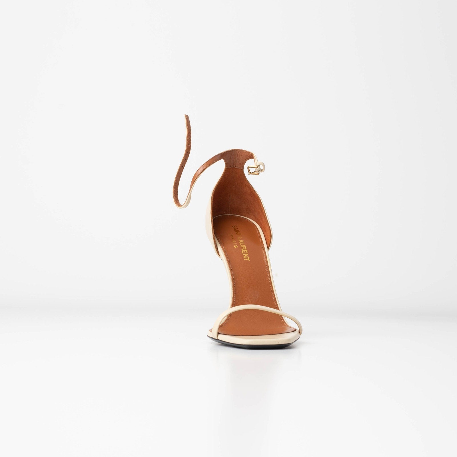 SAINT LAURENT Opyum Sandals In Nude & Neutrals - Wind & Song