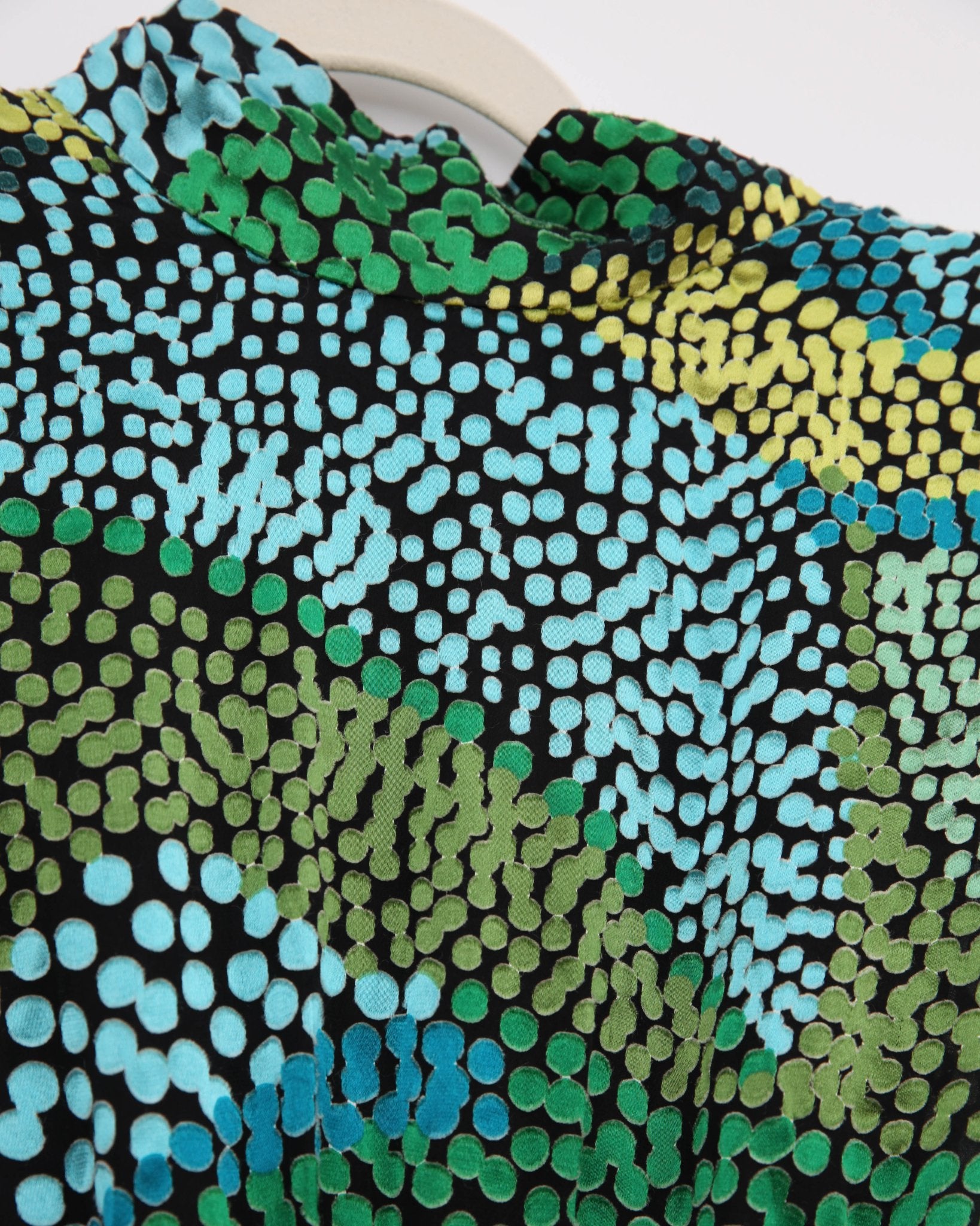 SALONI Fleur Green Dot Print Dress Size 4 - Wind & Song