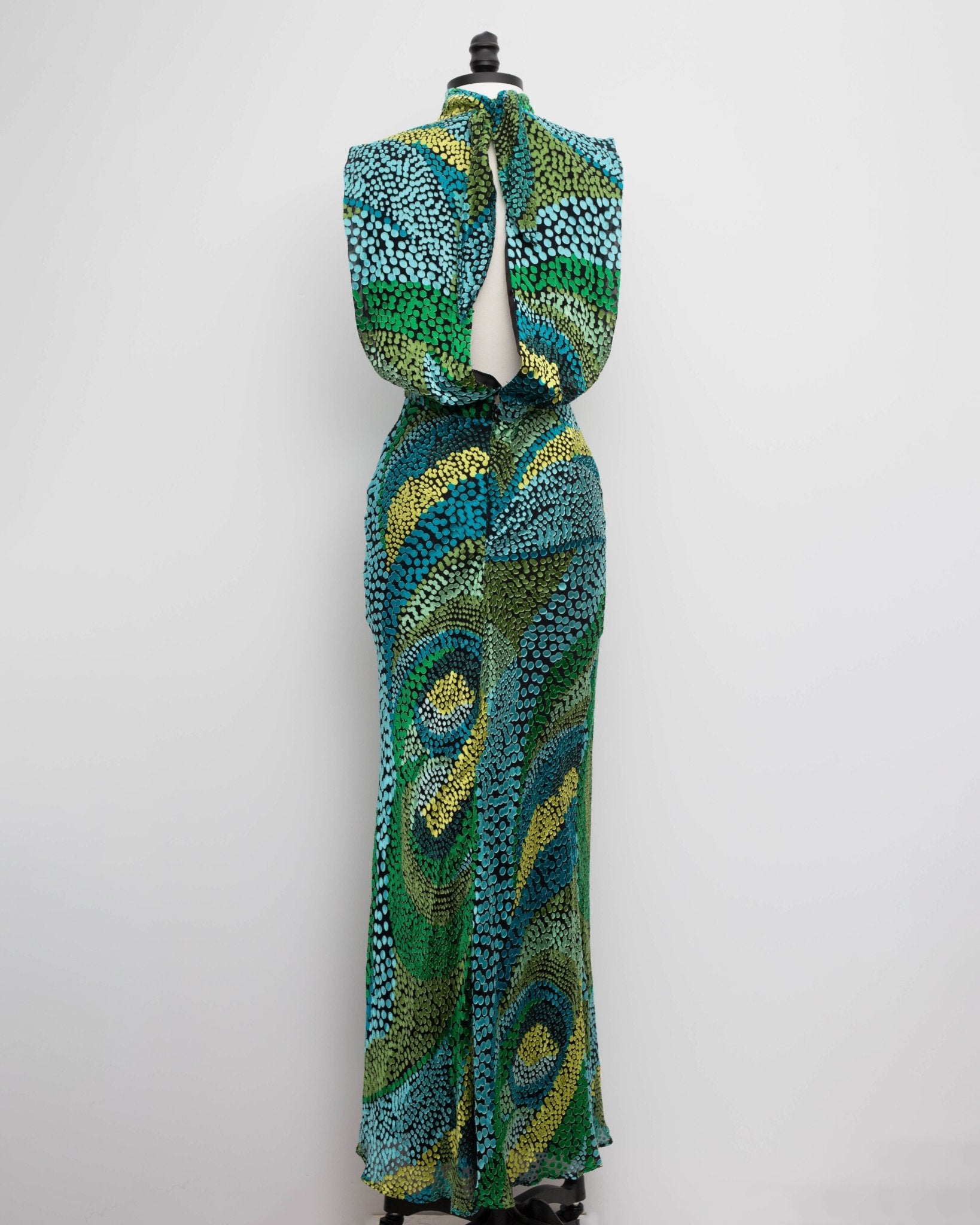 SALONI Fleur Green Dot Print Dress Size 6 - Wind & Song