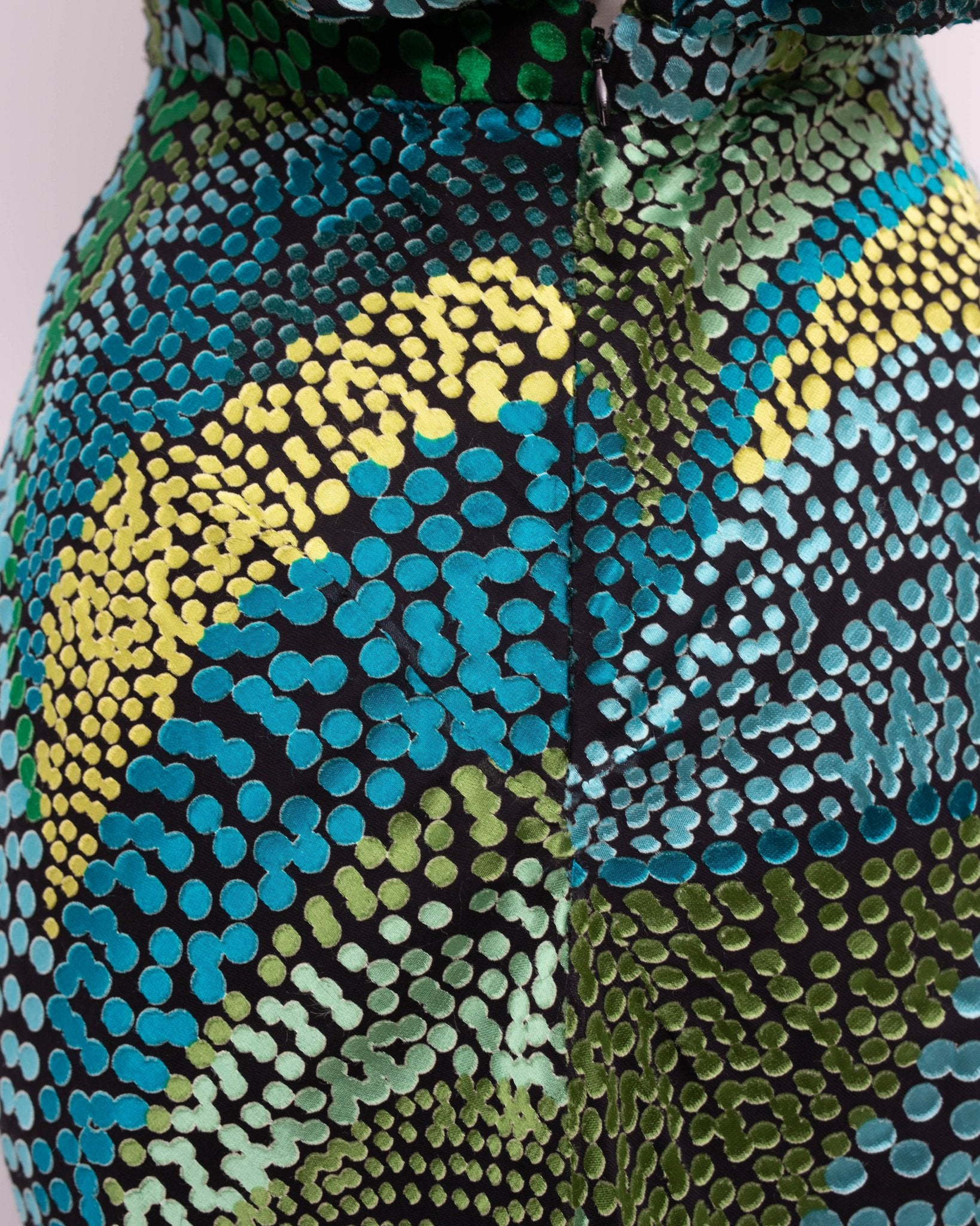 SALONI Fleur Green Dot Print Dress Size 6 - Wind & Song