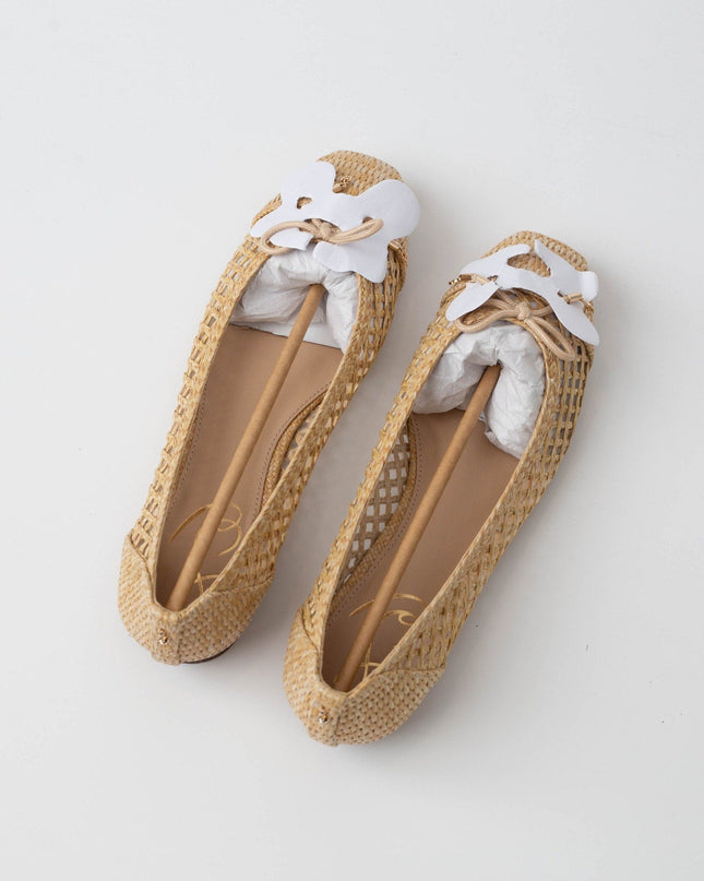 Sam Edelman Dark Natural Weave May Ballet Flat - Wind & Song