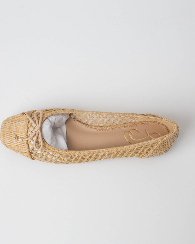 Sam Edelman Dark Natural Weave May Ballet Flat - Wind & Song
