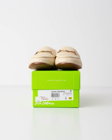 Sam Edelman Loraine Bit Loafer in Linen Raffia - Wind & Song