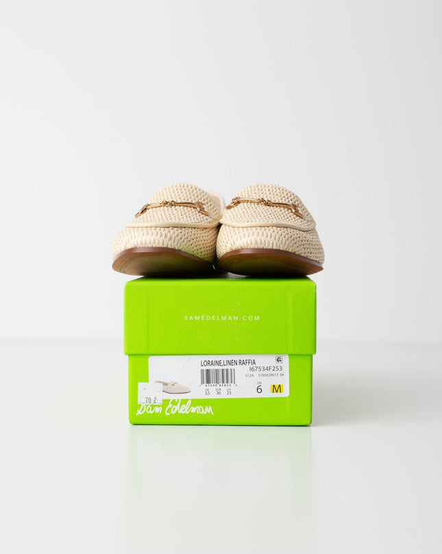 Sam Edelman Loraine Bit Loafer in Linen Raffia - Wind & Song