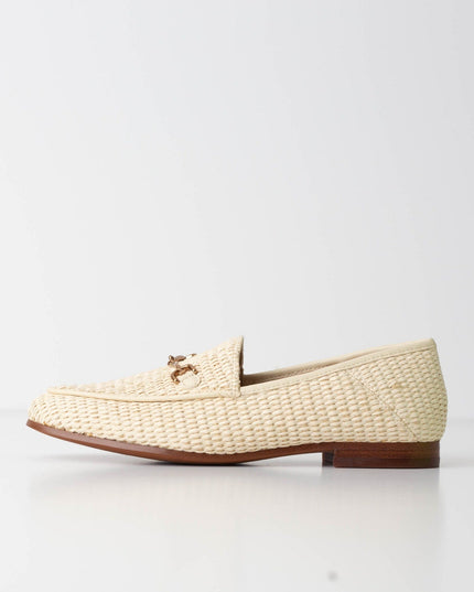 Sam Edelman Loraine Bit Loafer in Linen Raffia - Wind & Song