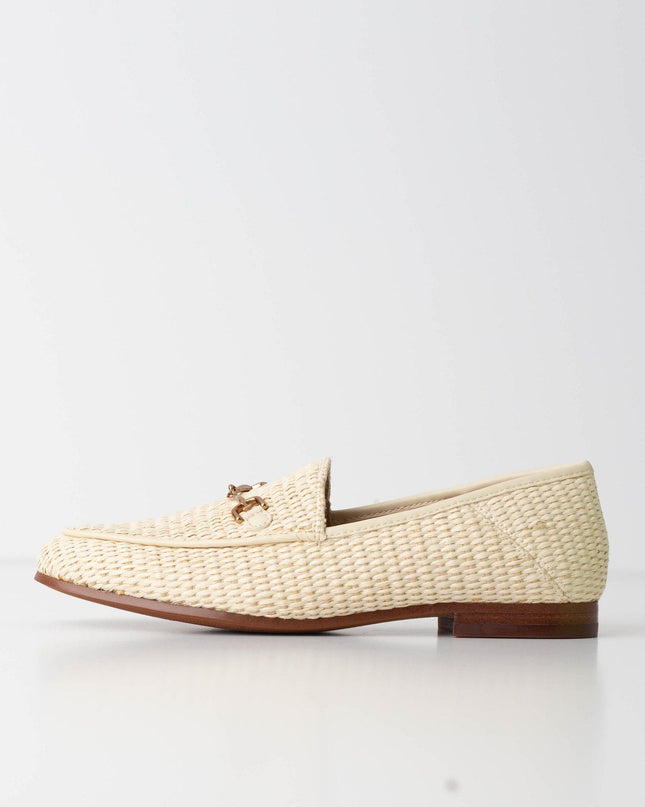 Sam Edelman Loraine Bit Loafer in Linen Raffia - Wind & Song