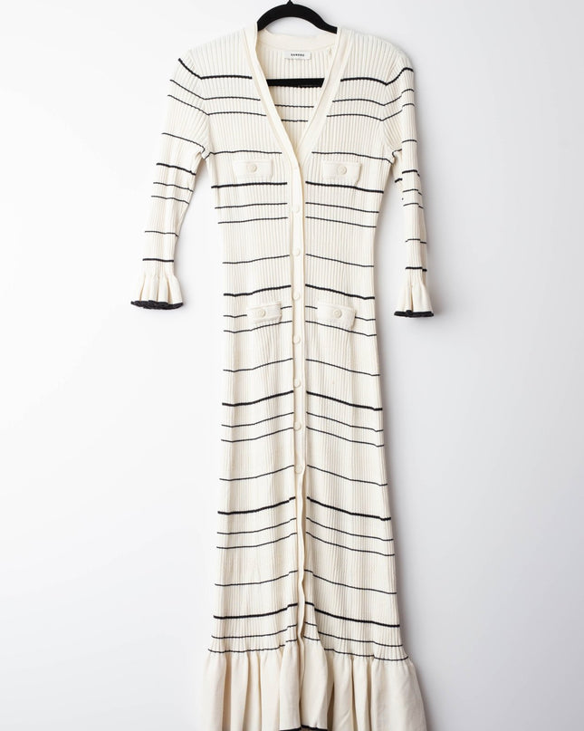 Sandro Striped Knit Maxi Dress - Wind & Song