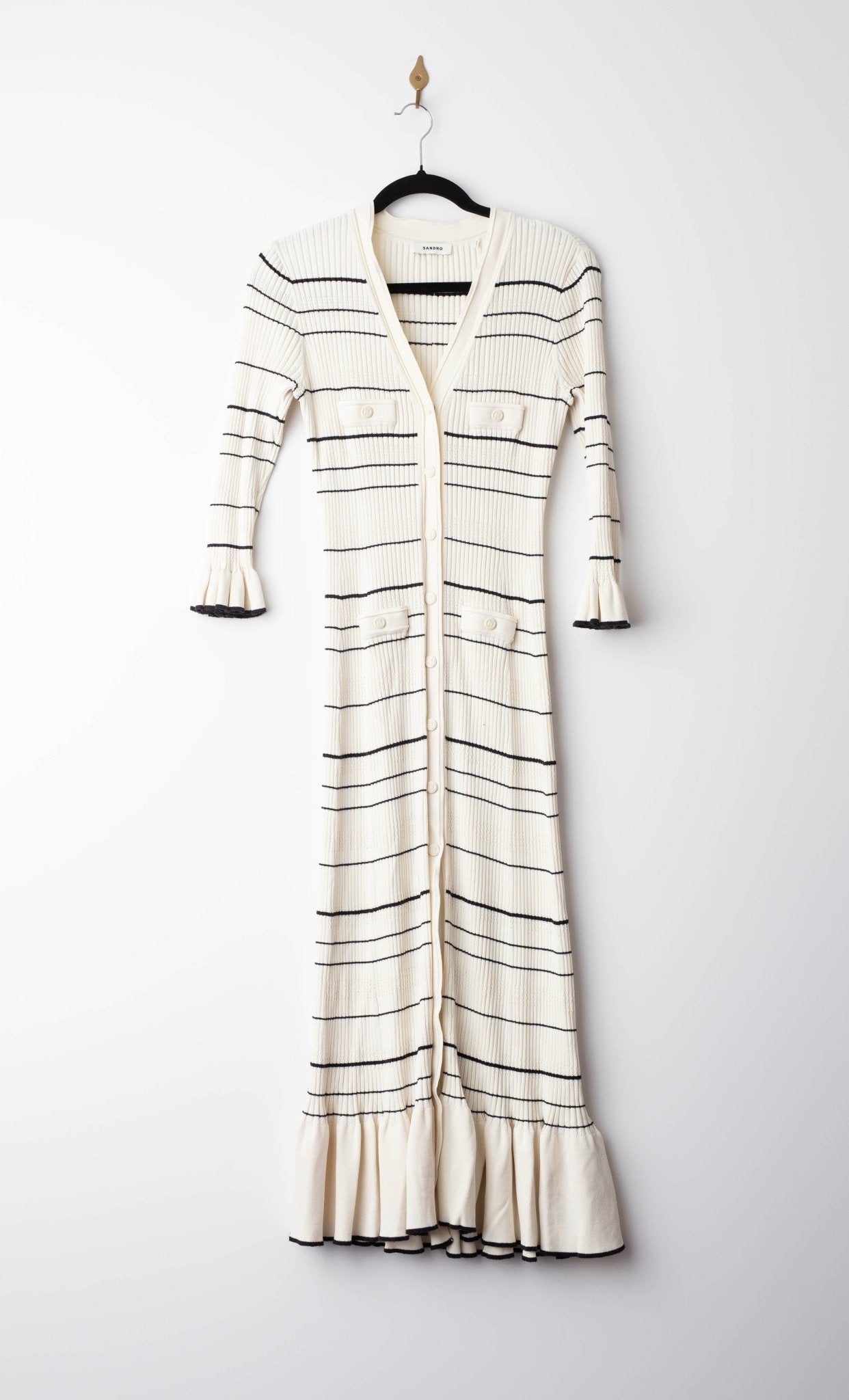 Sandro Striped Knit Maxi Dress - Wind & Song
