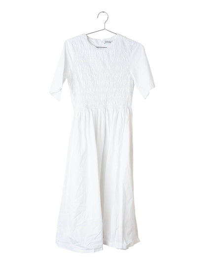 Sandy Liang Diddy White Cotton Dress - Size M - Wind & Song