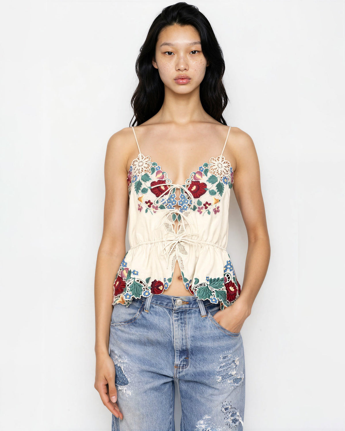 Sea New York Katharine Embroidered Slip Top Size US L - Wind & Song
