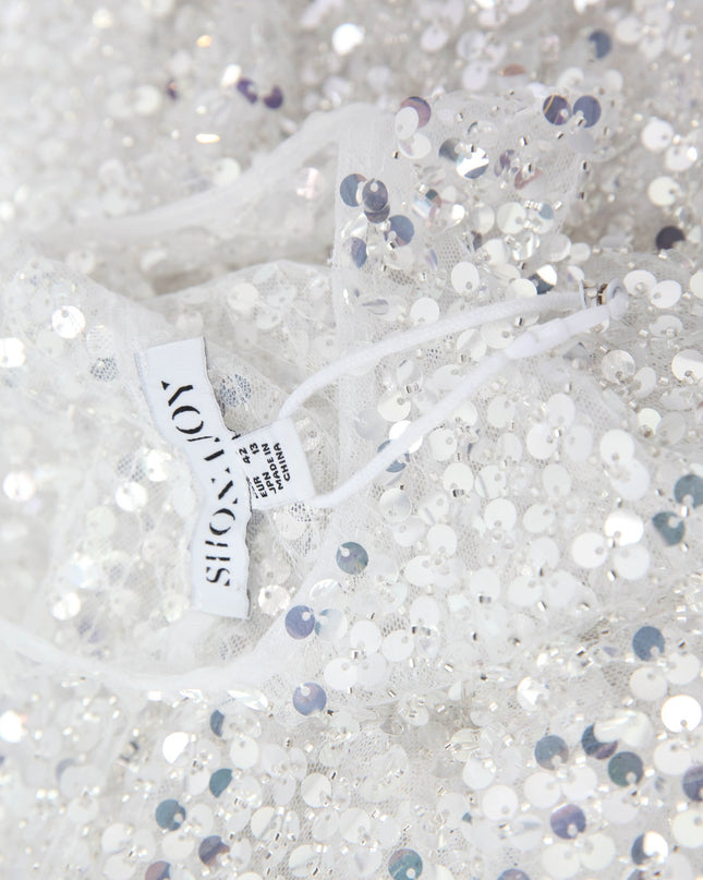 Shona Joy Asteri Silver Maxi Dress - Wind & Song