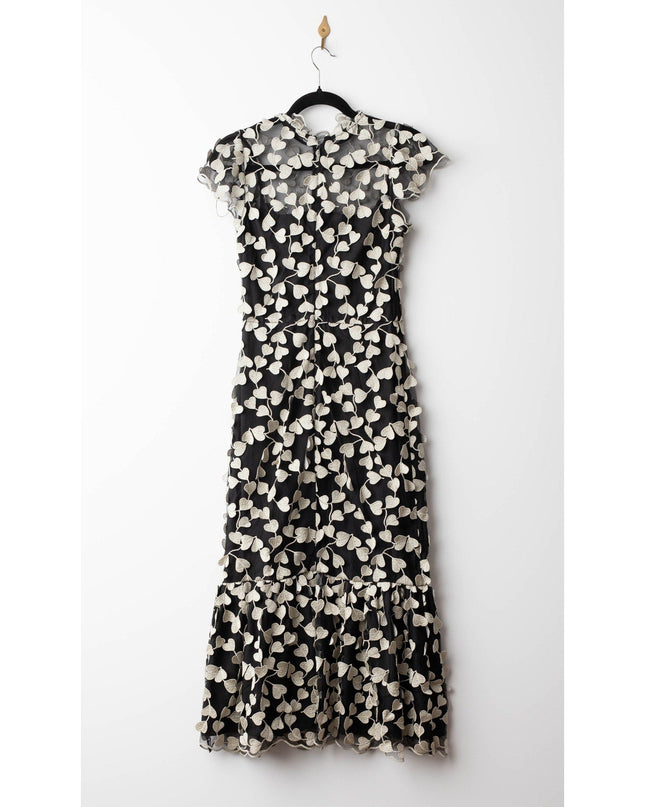 Shoshanna Black and White Chiffon Liberty Dress - Wind & Song