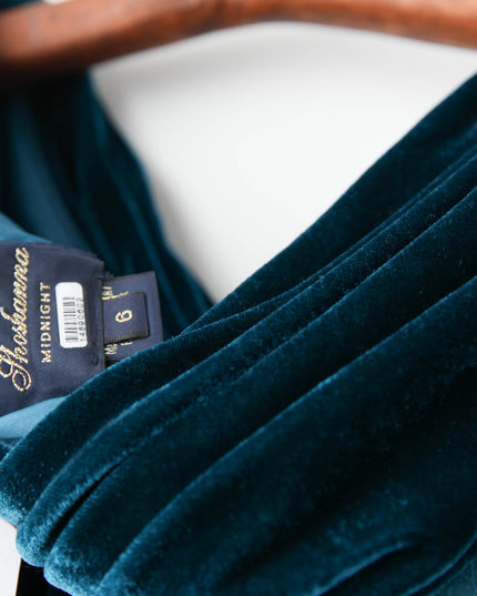 Shoshanna Grover Blue velvet Dress - Wind & Song