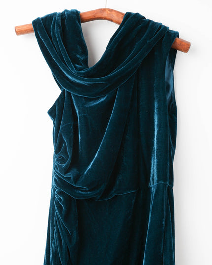 Shoshanna Grover Blue velvet Dress - Wind & Song