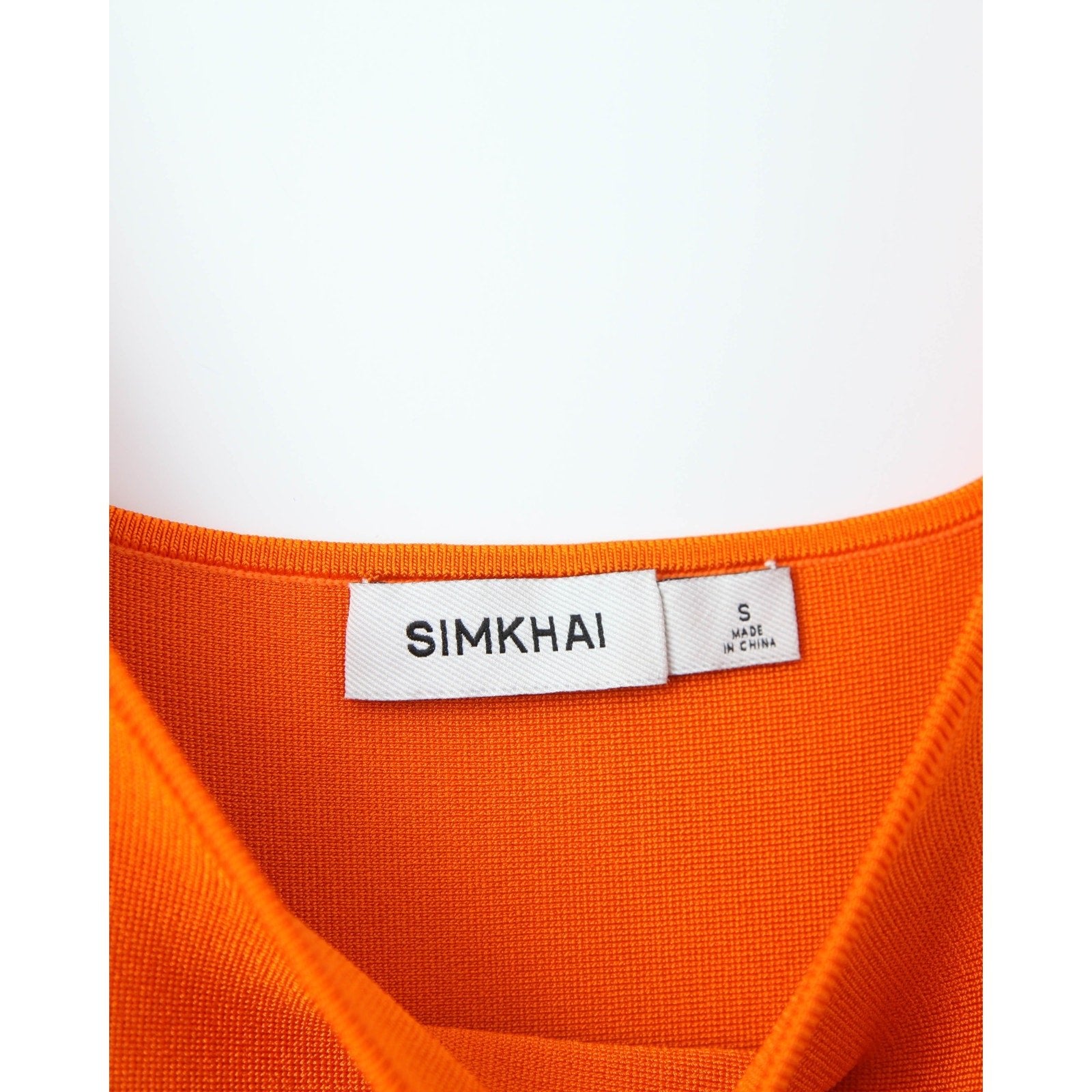 SIMKHAI Louella Midi Dress in Orange - Wind & Song