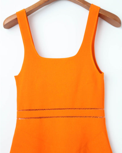 SIMKHAI Louella Midi Dress in Orange - Wind & Song