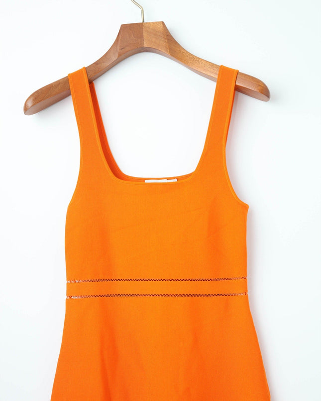 SIMKHAI Louella Midi Dress in Orange - Wind & Song