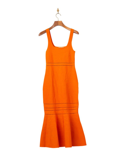 SIMKHAI Louella Midi Dress in Orange - Wind & Song