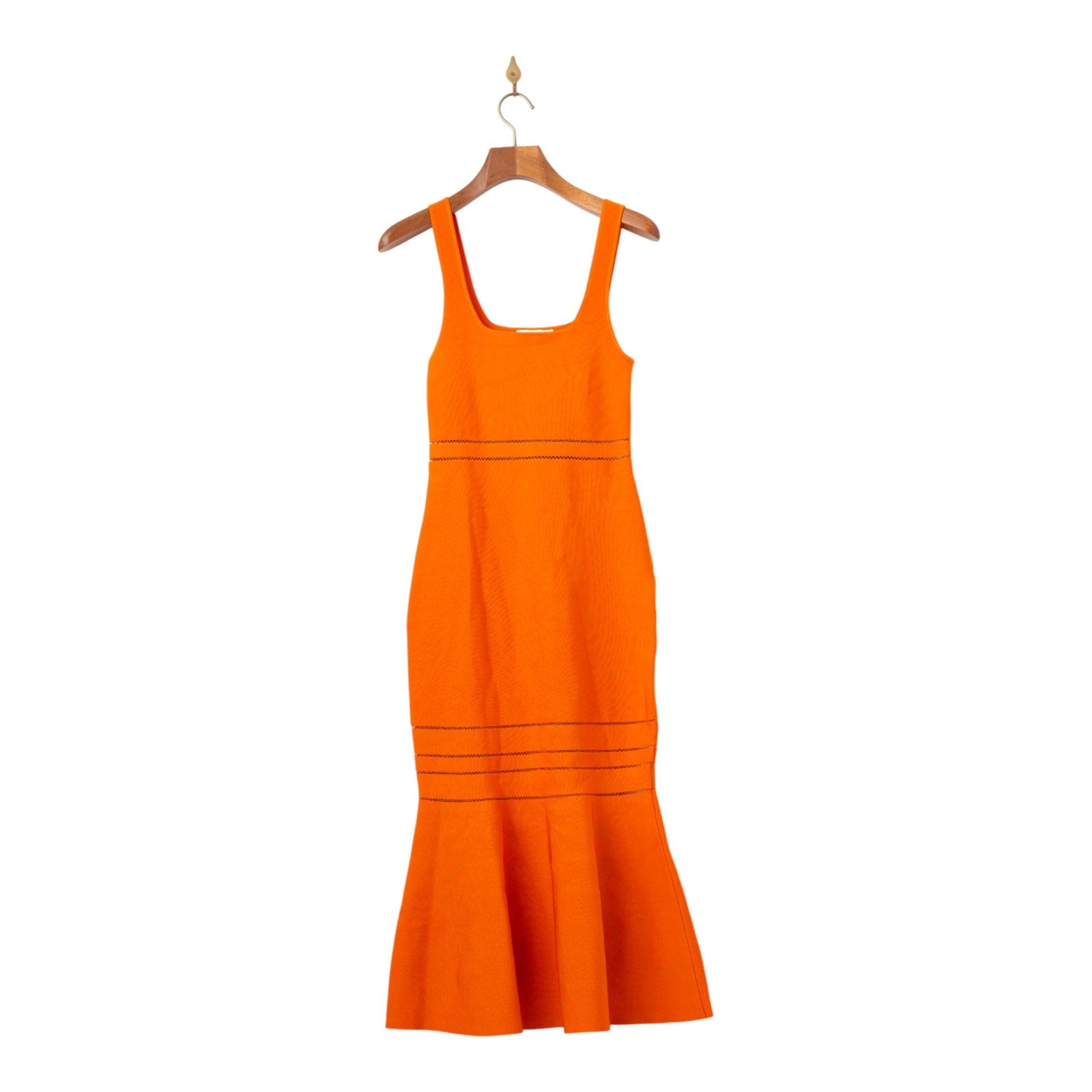SIMKHAI Louella Midi Dress in Orange - Wind & Song